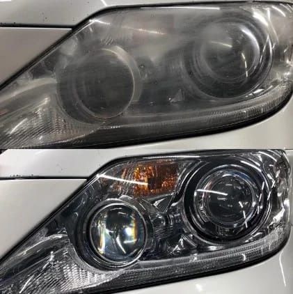 Палировка фар с чайником