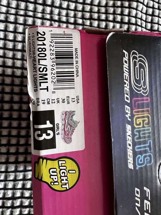 Кроссовки SKECHERS для девочки, размер 30