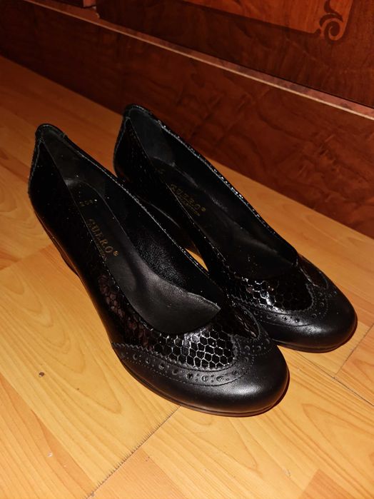 Туфли  кожанные чёрные Турция