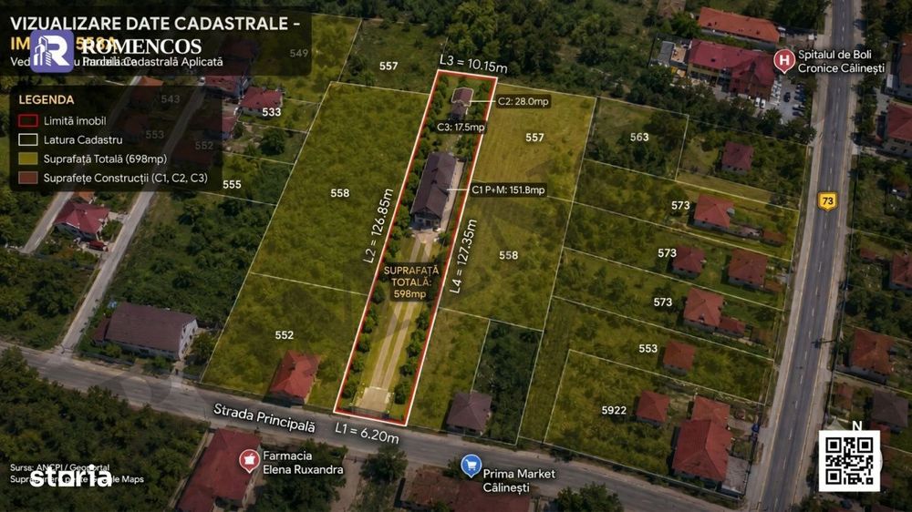 Casa P+M langa Spitalul Calinesti, libera, mobilata si utilata