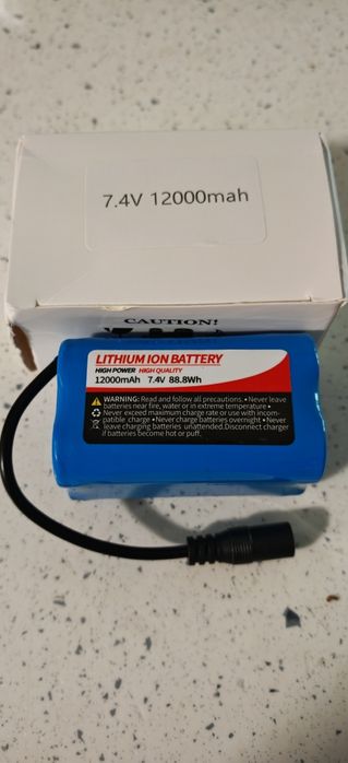 Литиево-йонни батерии 12000mAh 7,4V за лодки за захранка