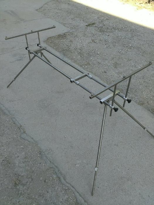 Неръждаема рибарска стойка за три въдици