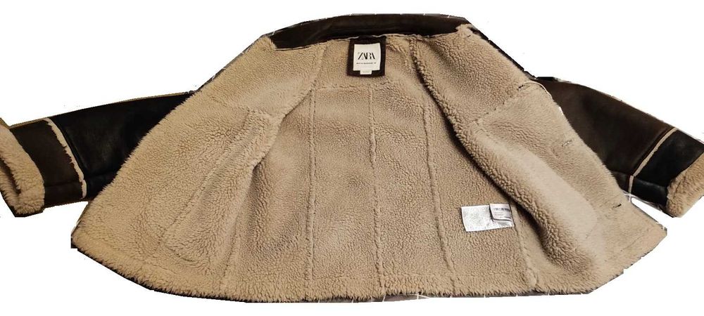 Geaca de piele barbati ZARA