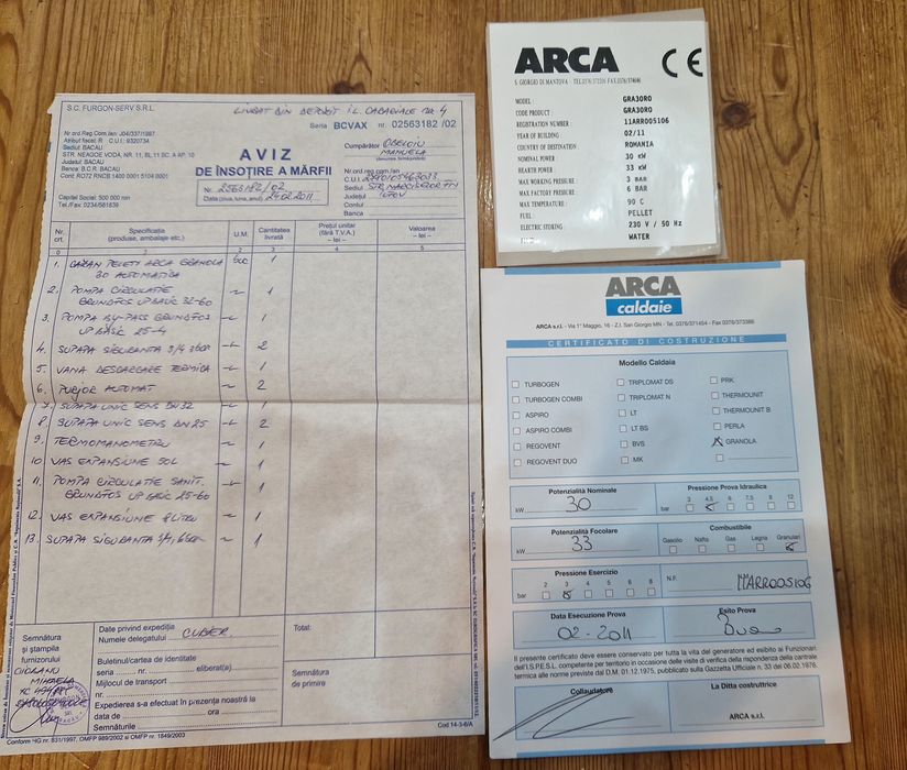 Centrală peleți Arca Granola