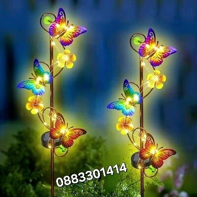 Соларен стик Светещи пеперуди LED Градинска декорация