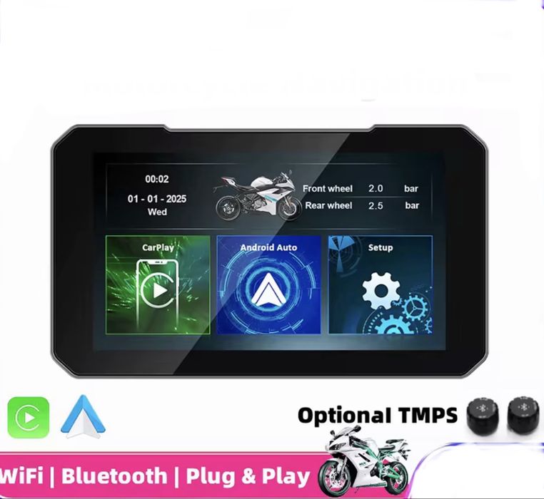 Navigatie pentu motociclete cu Android si CarPlay