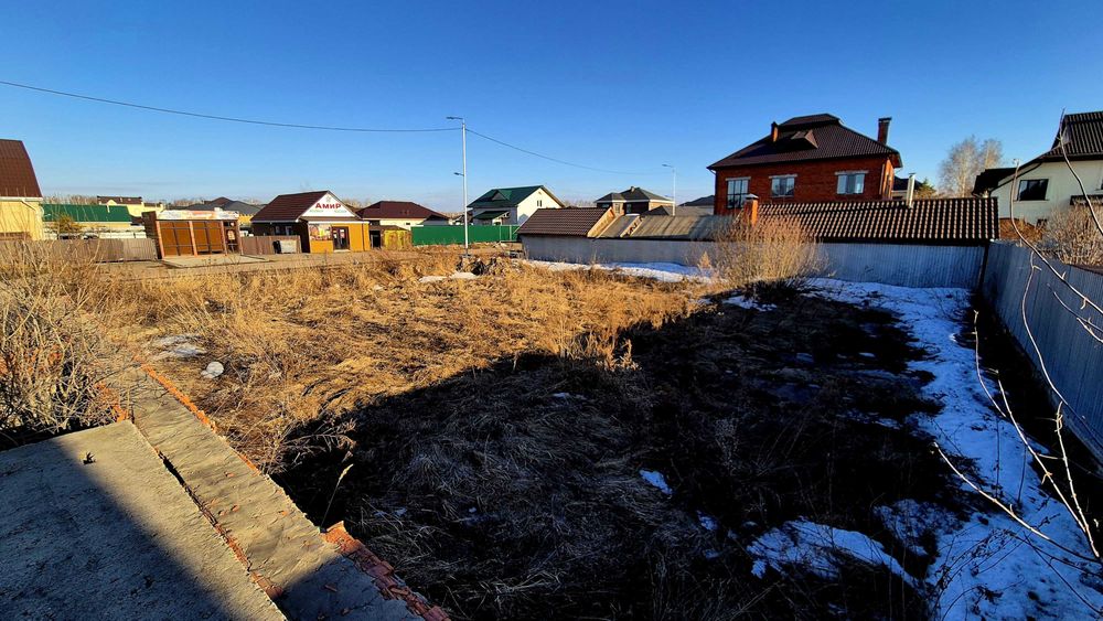 Продам 10 соток на Ормане с фундаментом / ул. Алтын Дала