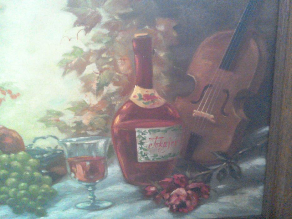 Tablou Vechi pictura flamanda - semnat - ulei/placaj 90x54cm