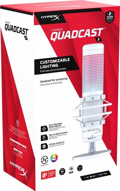 Hyperx Quadcast S white