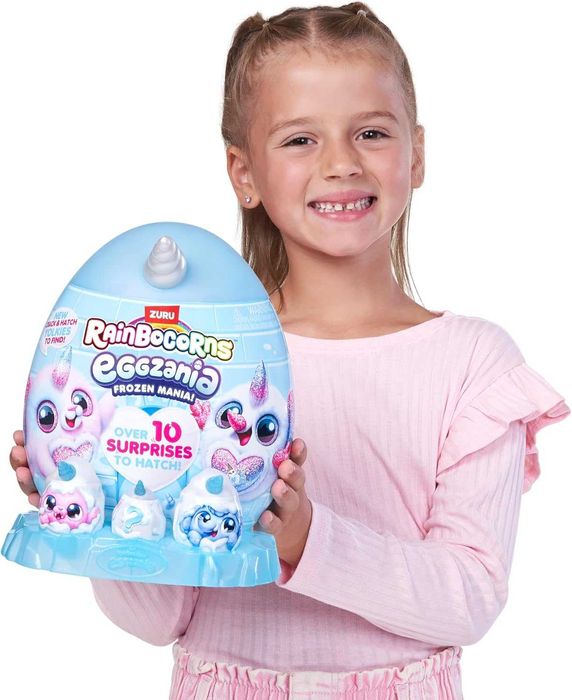 Плюшена играчка изненада Zuru Rainbocorns Eggzania Frozen Mania 92119