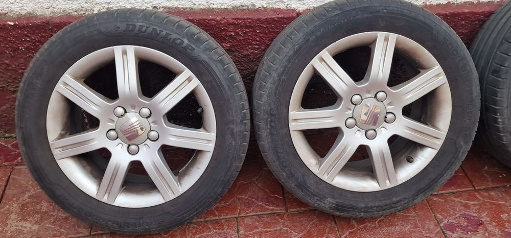 Jante Seat Leon 2007-2012 5x112 R16 cu cauciucuri de vara.