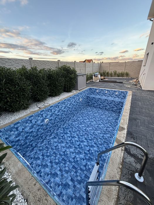 Constructii piscine cofraje de polistiren cu liner