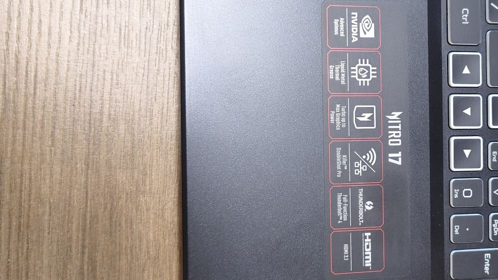 Лаптоп Gaming Acer Nitro 17 AN17-51, Intel® Core™ i7-13700H, 17.3", QHD, 165Hz, 16GB, 1TB SSD, NVIDIA® GeForce® RTX™ 4060 8GB