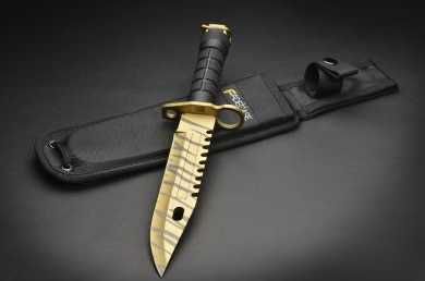 Колeкционерски геймърски нож Fadecase M9 Bayonet – Tiger Tooth (CS:GO / CS2)
