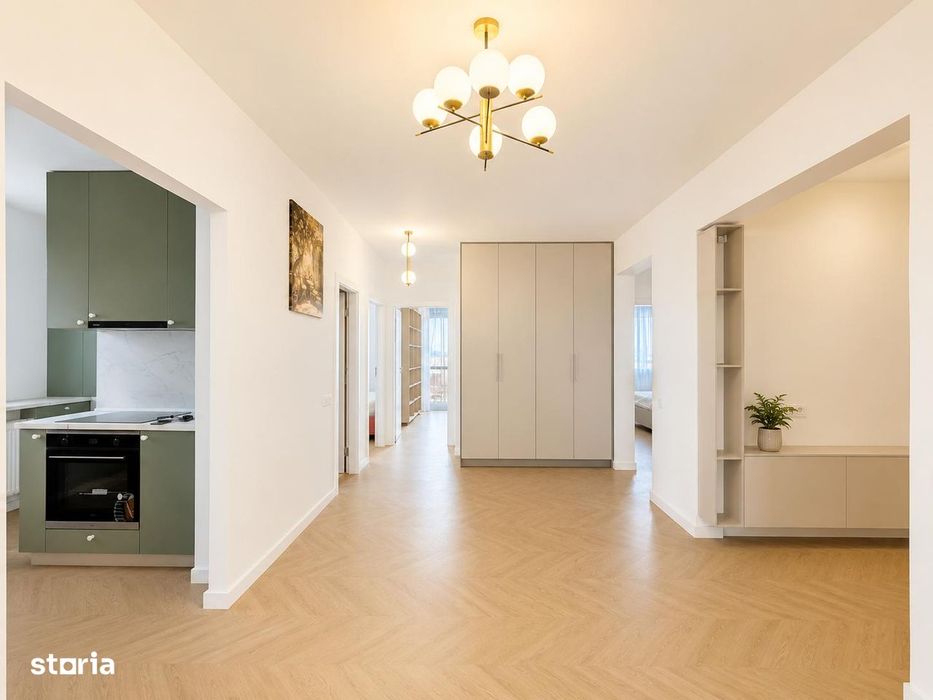 Apartament de lux-mobilat utilat 4 camere 2 bai 3 balcoane - RAHOVA