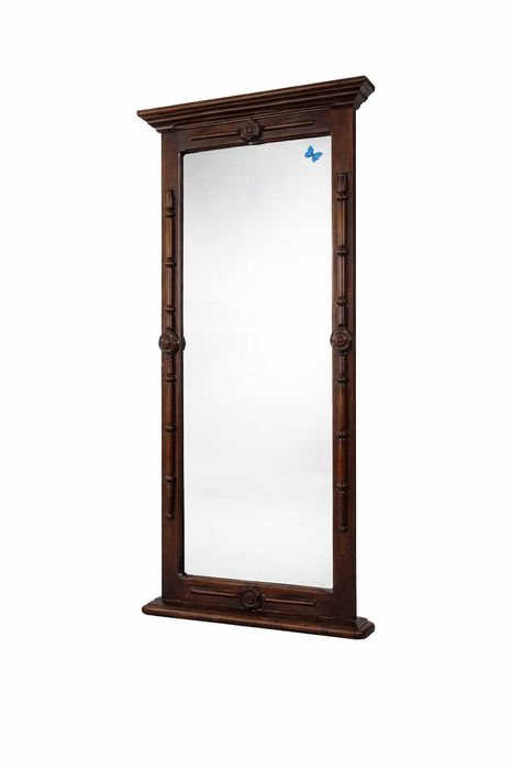 Старинно масивно дървено огледало – 124×65 см