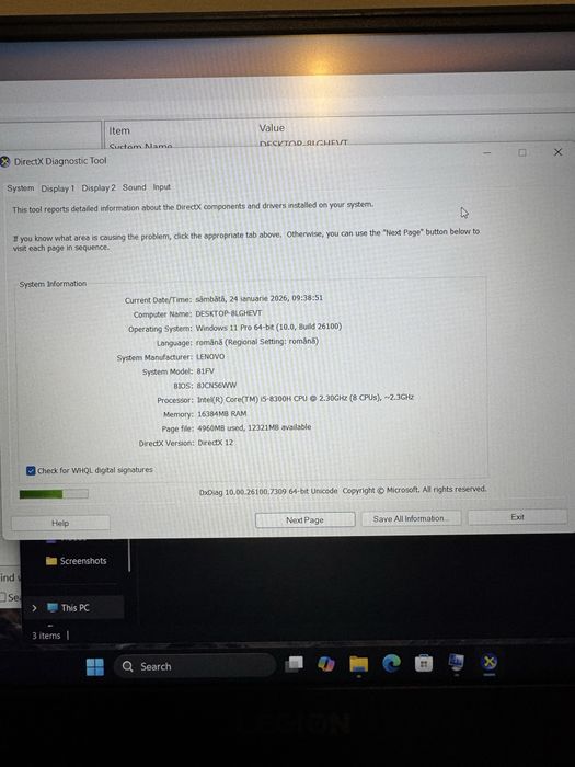 Laptop Lenovo Legion Y530