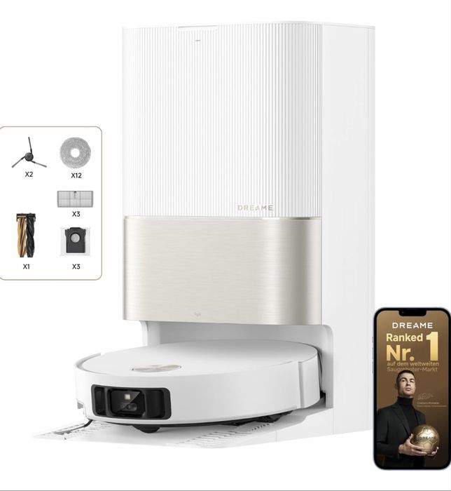 Dreame X50 Ultra Complete 20000Pa, Al, Робот Прахосмукачка + Самопочистваща Станция Сухо и Мокро!
