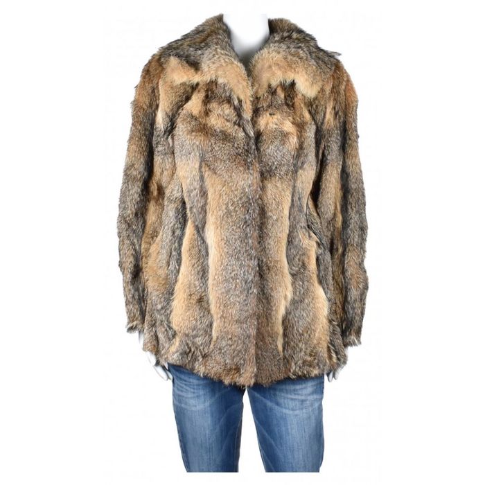 Дамско палто от естествен косъм