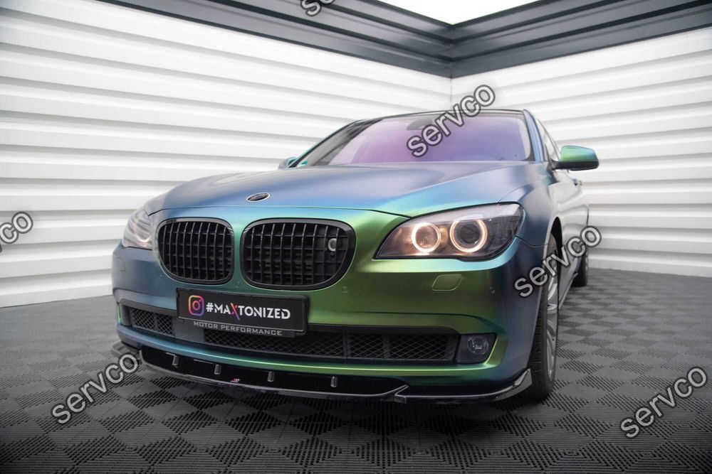 Prelungire splitter bara fata compatibil cu Bmw Seria 7 F01 2008-2013 v3 - Maxton Design