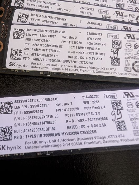 Okazie ‼️ SSD m.2 nvme Hynix 512GB original HP cu Windows 10!