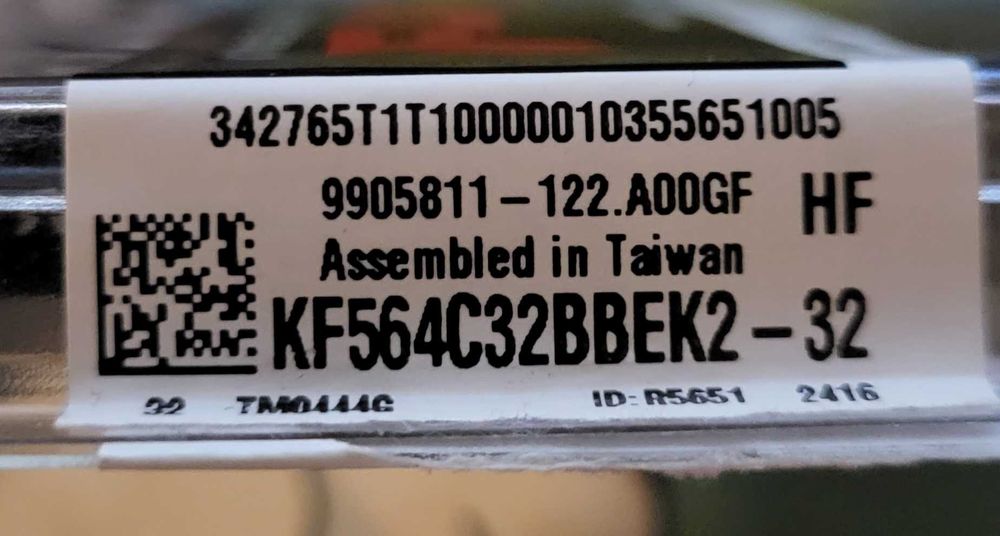 Kingston FURY Beast RAM DDR5 32GB (2x16GB) 6400 KF564C32BBEK2-32