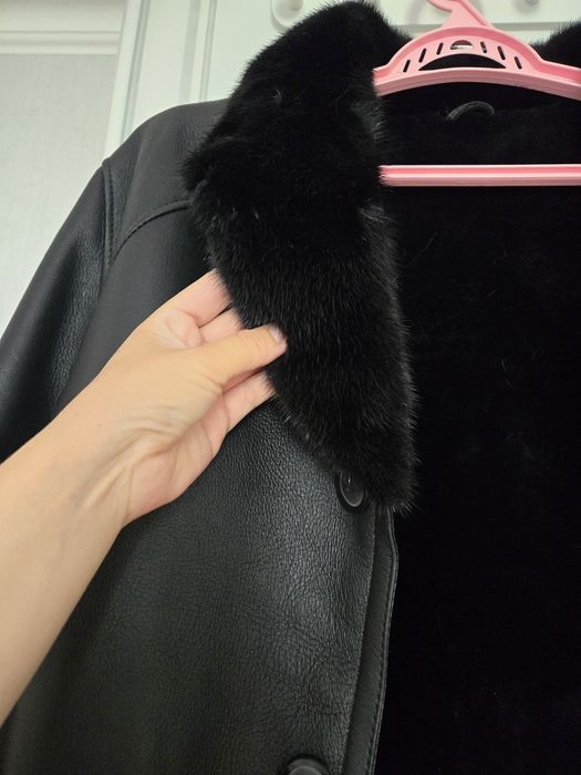 Дубленка кожанная