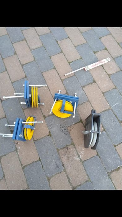 Role ghidare cablu electric / tras cabluri set 4 bucăți, profesionale