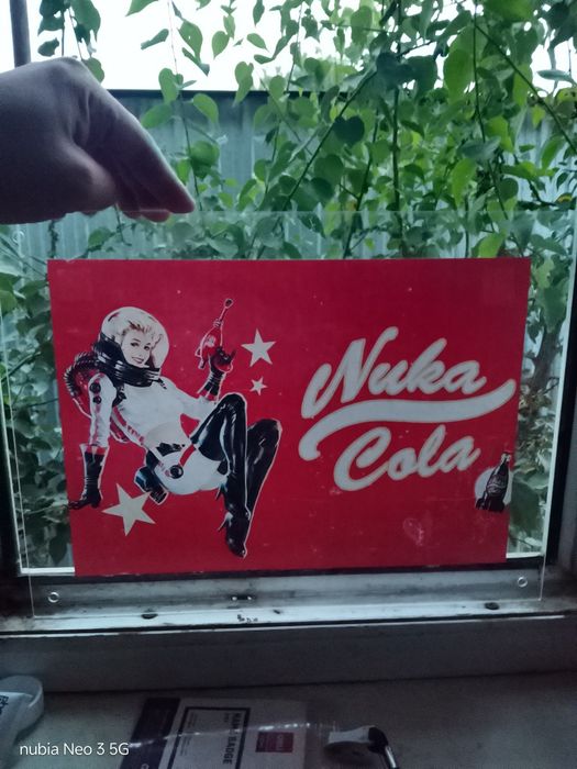 Постер Nuka Cola Fallout Pin Up Декор для геймера на акриле