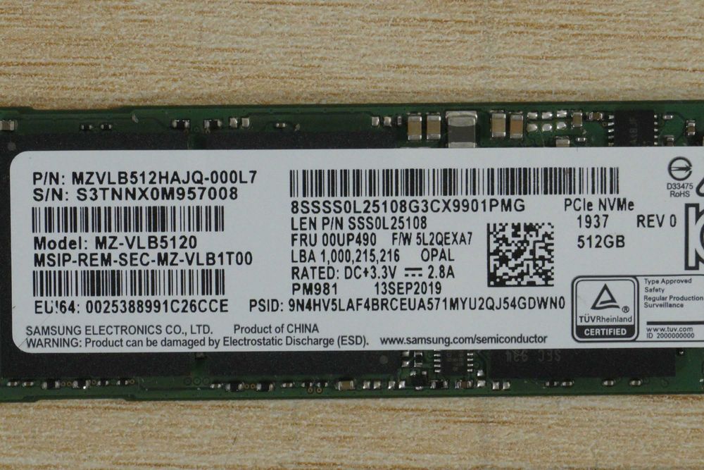 512GB Nvme SSD m.2 Samsung PM981 OEM - gen3 3000/1800mbs 500GB/ вкл. ДДС