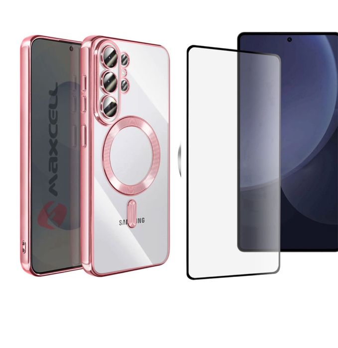 Samsung S25 S26 EDGE PLUS ULTRA Husa Magsafe Color + Folie Sticla