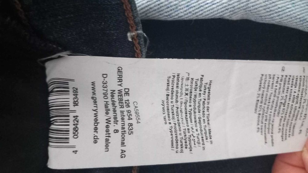 Lot 5 perechi: blugi + pantaloni damă - M36/8 - statură scundă