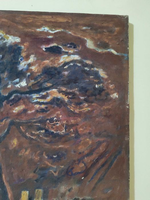 Tablou original u/p semnat Bradut Covaliu - Pomul fara brate