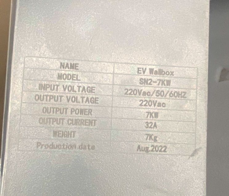 Зарядное устройство для электромобилей 32A 7kW