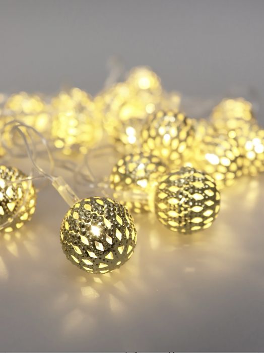 Гирлянда “Металлические шары”CADENA, 20 LED, 3 метра