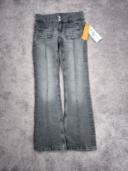 Blugi fetiță Gina Tricot pleated flare 146 noi