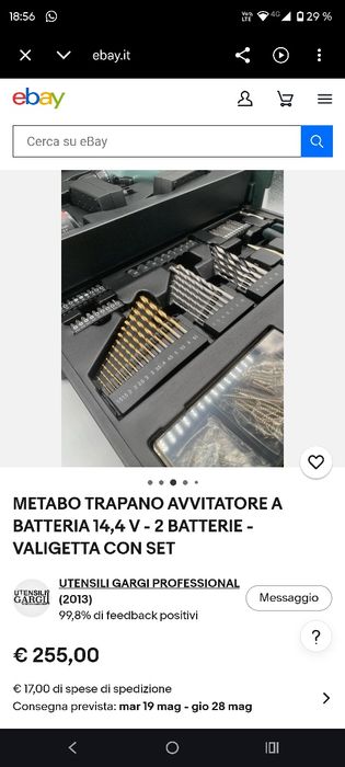 Trusă bormasină  Metabo