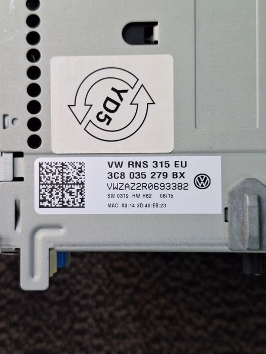 Navigatie Volkswagen RNS 315 cu bluetooth