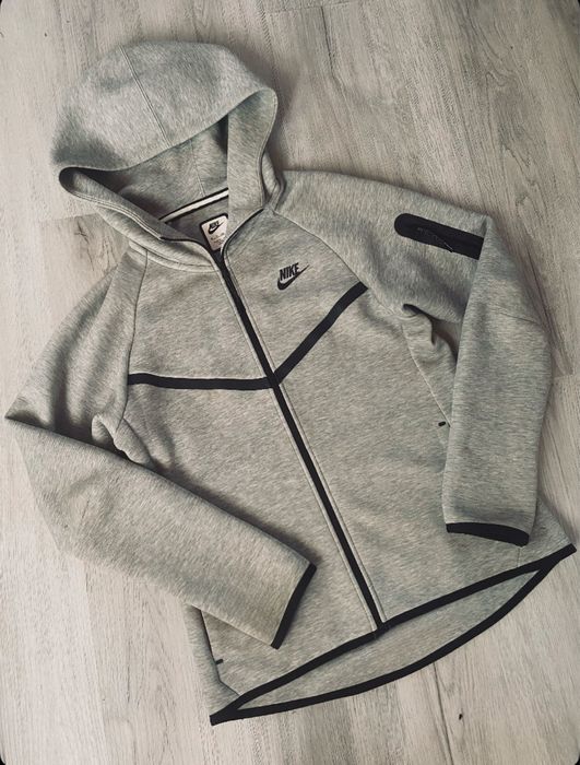 Hanorac cu fermoar Nike gri XS