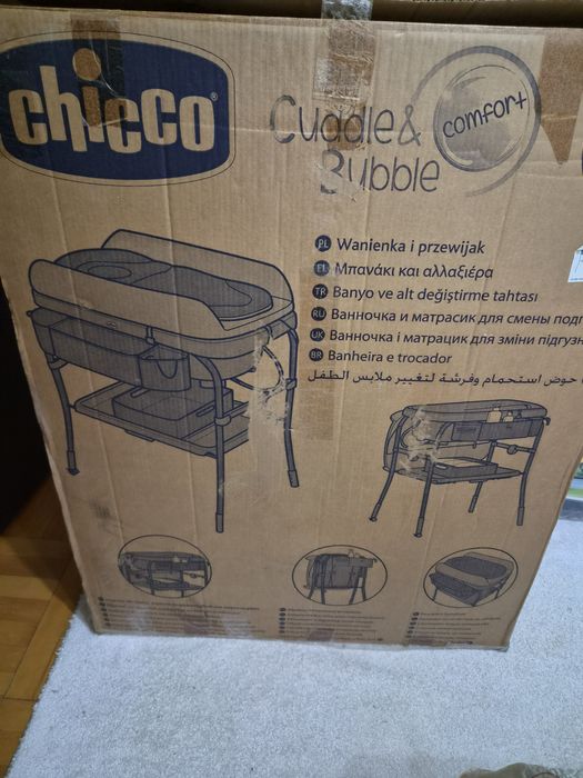 Chicco 2 in 1 cadita ,masa infasat, Cuddle&Bubble,