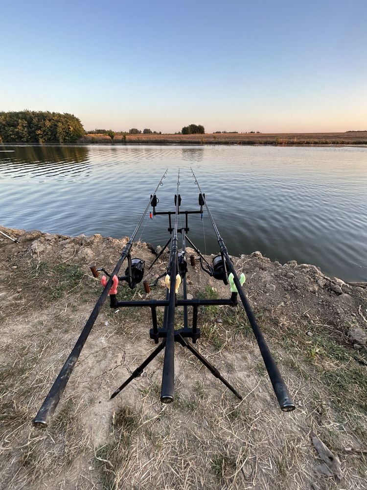 PROLOGIC Carp Fishing C-SERIES Twin Support 3 Rod Pod