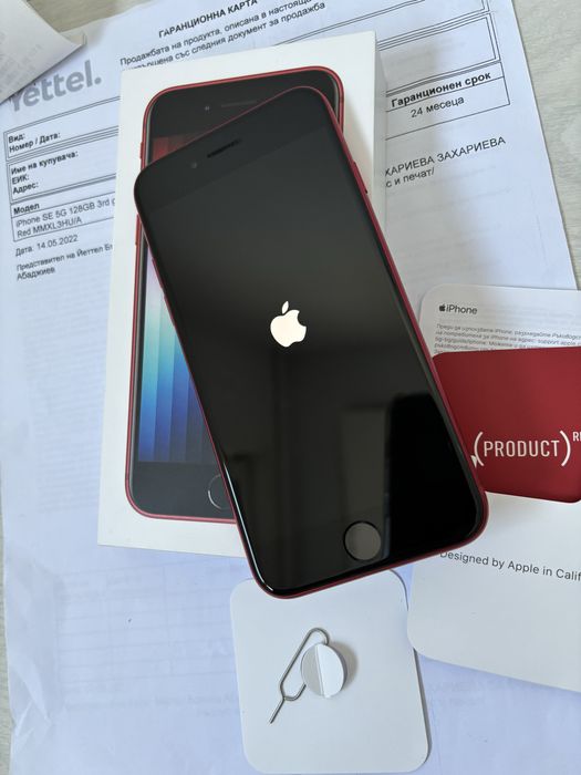 iPhone SE 3 gen 2022г. 5G 128 GB RED + Гаранция