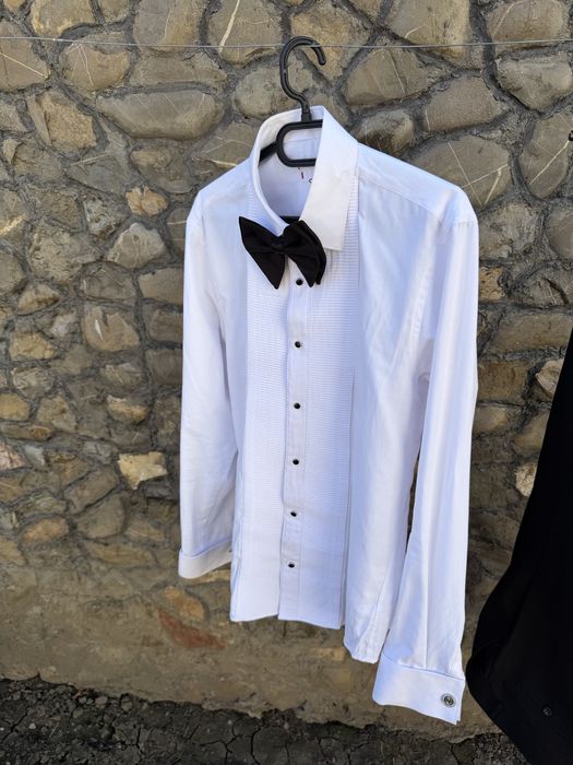 Costum ceremonie mire naș pantofi curea camasa