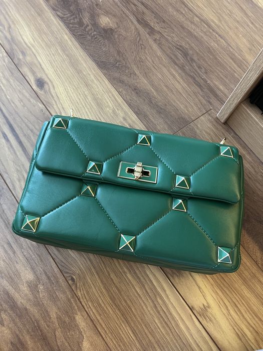 Кожена чанта Valentino