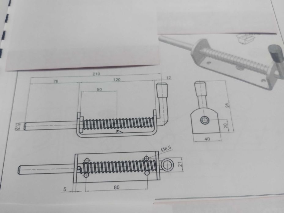 Inchizator oblon TIP  T.  CA 005