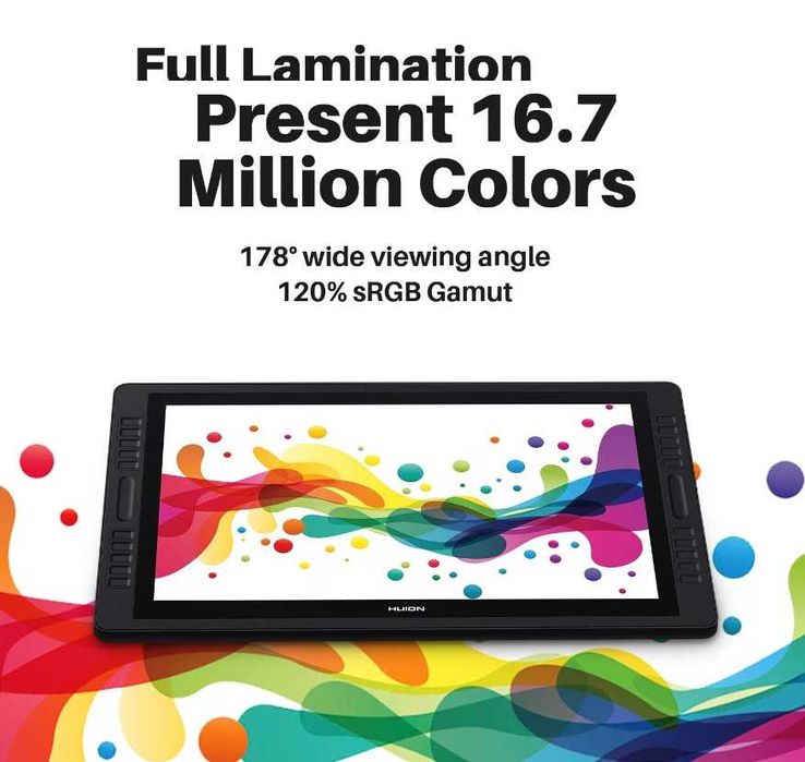 Tableta grafica Huion KAMVAS Pro 22, Stilou fara baterie, 21.5", Negru