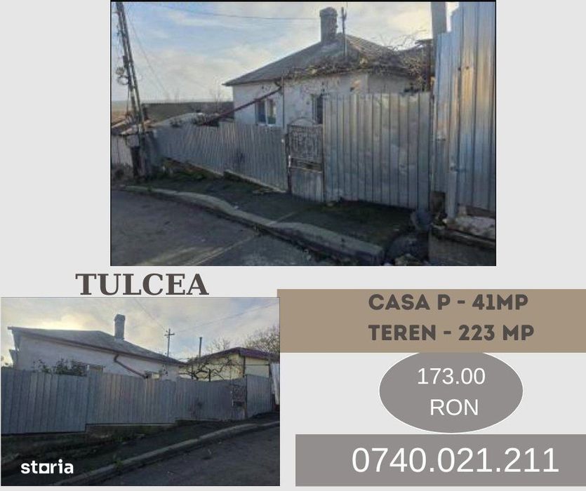 Casa P - 41mp + Teren - 223 mp, Tulcea
