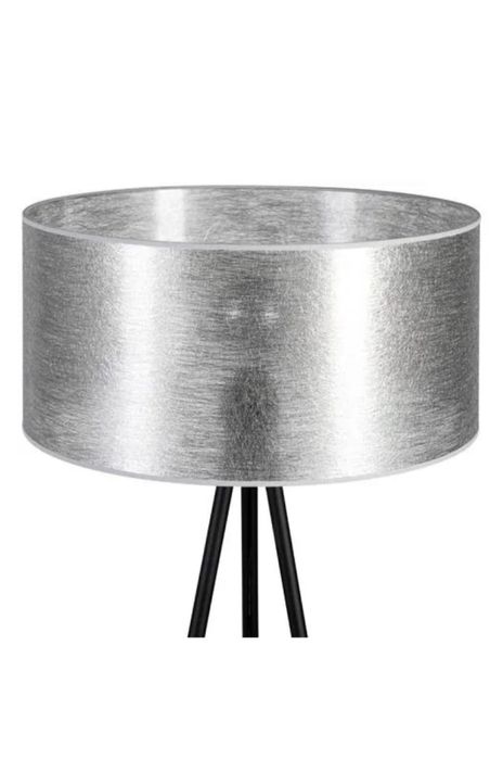 Lampă de podea, Spot Light Dove, 1xE27, 40W, metal negru, abajur gri