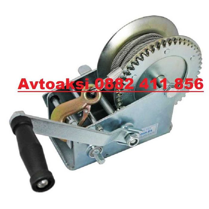 Ръчна Лебедка 1000/1200/ 2000/ 2500/ 3000 LBS с Метално Стоманено въже