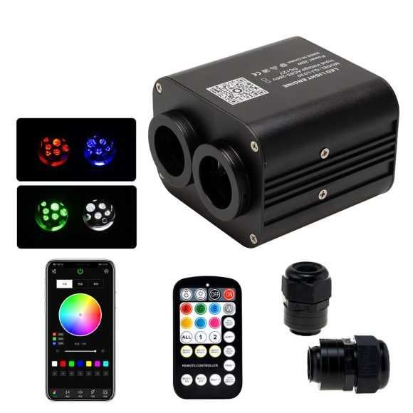 Kit Fibra Optica Plafon Instelat 20W cu TWINKLE, 1100 Fire 3M 0.75mm